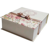 8 Caixas 20x20x6  Personalizadas Floral