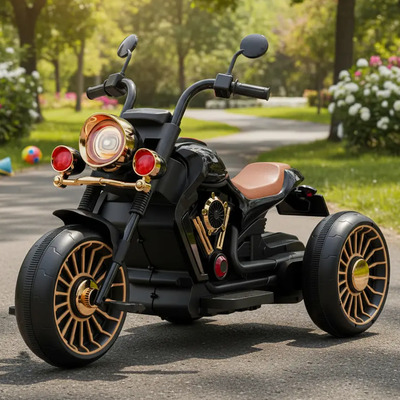 Carro Montable Electrico Niño Moto Electrico Triciclo Luzled Color Negro | Envío gratis
