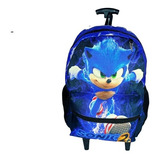 Mochila Rodinha Sonic 2 - Filme Novo Lançamento