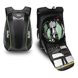 Mochila Porta Casco Moto Rigida Ampliable Laufer