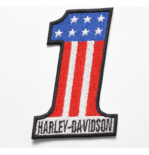 Patch Bordado Harley Davidson  Number One Amer Hdm034l063a09