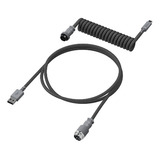 Cable En Espiral Usb-c Hyperx - Colores Color Del Teclado Gris