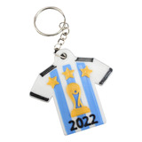 Llavero Camiseta Argentina Campeon Mundial Qatar 6cm 2022 