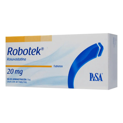 Robotek 20 Mg Caja C\u002F30 Tabletas - Laboratorios pisa, s.a. de c.v. | Envío gratis