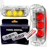 Par De Farol Strobo Led 1,5w Rgb Avulso Para Central Zendel