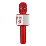 Microfono Karaoke Bonaok Con Bluetooth / Rojo