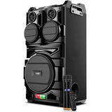 Parlante Karaoke Klip Xtreme Bigbash 6000w Led, 2 Micrófonos