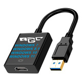 Cable Adaptador Convertidor Usb A Hdmi Marca Agc Tecnologia