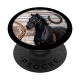 Lindo Horse Pop Sockets Para Niñas, Black Horse Popsockets P