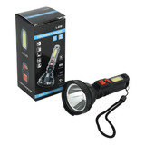 Pequeña Linterna Led Carga Usb Flash 10w Aventuras Trabajos Color De La Linterna Negro Color De La Luz Blanco