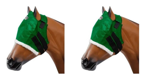 Máscaras De Proteção Anti-mosca Boots Horse Verde Kit 2 Unid