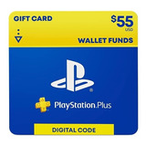 Psn Gift Card 55 Usd - Solo Cuenta Eeuu - Codigo Digital