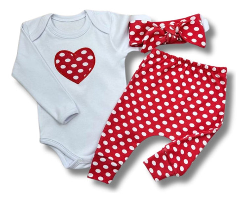 Conjunto Roupa De Bebê Menina Inverno Frio Outono Lindo