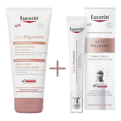 Eucerin Anti Pigment Contorno Ojos 15ml +crema Corporal200ml Momento | Meses sin interés