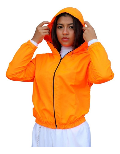 Blusa De Frio Corta Vento Ferminina  Agasalho Jaqueta Neon 