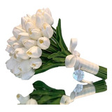 Flores Tulipan Artificial X 5u. Deco Eventos Novia Fiesta 