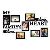 Portaretrato My Family's Heart Marcos Y Letras
