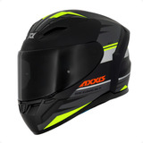 Capacete Axxis Segment Bat B3 Preto Fosco Amarelo Flúor