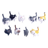 Figuras De Pvc Con Adornos Para Gatos, Figuras De Animales,