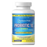 Puritans Pride Probiotic 10 - 20 Bilhões C/ Vitm D - 60 Caps