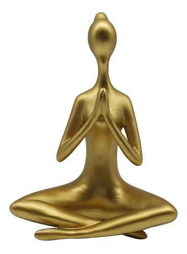 Figura Yoga Dorada 25,8 Cm Afj