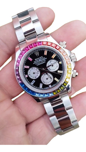 Reloj Compatible Con No Rolex Daytona Rainbow 