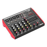 Mezclador De Consola Mezcladora Portátil De 6 Canales D6 Eq