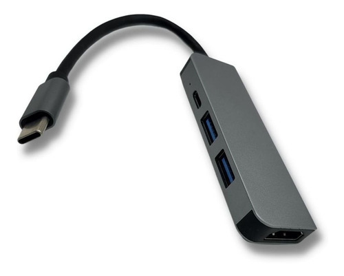 Adaptador Usb-c A Hdmi Rj44 Usb 3.0 Dock Carga Amitosai N1