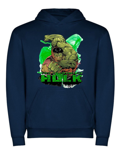 Poleron Con Capucha Y Bolsillo Niño Hulk Advengers Exclusivo