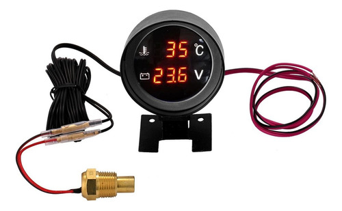 O Sensor Digital Redondo Da Temperatura Do Medidor Do Carro