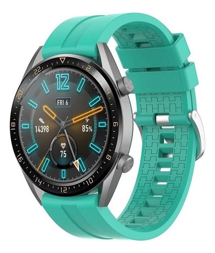 Pulseira Silicone Watch Gt Gt2 Gtr Amazfit Galaxy 22mm Cor Verde Tiffany