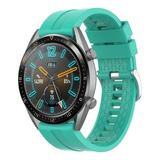 Pulseira Silicone Watch Gt Gt2 Gtr Amazfit Galaxy 22mm Cor Verde Tiffany