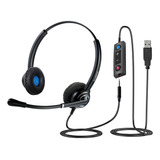 Voicepro 40 - Auriculares Usb De Oficina De Alta Calidad Con