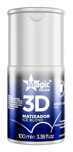 Matizador Magic Color Ice Blond 100ml - Efeito Cinza 3d