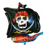 5 Globos Barco Pirata Halloween Dia De Muertos Fiesta Cumple