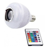 Lampada Musical Caixa De Som Bluetooth Led Rgb Com Controle