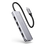 Hub Ugreen Usb Tipo C Slim 4 Portas Usb 3.0 Alta Velocidade