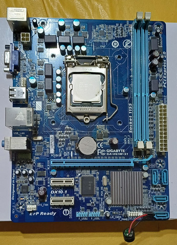 Motherboard Gigabyte Ga-h61m-s1 + 4gb Memoria (sin Cooler)