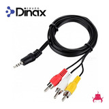 Cable Jack 3.5mm A Rca De Audio Y Video 1.5m Dinax Devoto