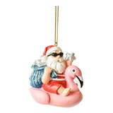 Ganz Mx180239 Flamenco Inflable Con Adorno De Papa Noel, 2 P