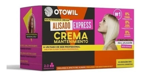 Crema De Alisado Otowil Express Caja 10 Sobres Zyweb