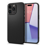 Funda Spigen Liquid Air Para Apple iPhone 15 Pro Max - Negro Geométrico