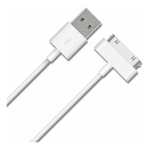 Cable Cargador Usb Compatible Con iPad iPhone 4 30 Pin 100cm