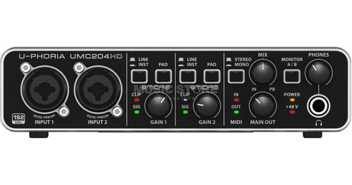 Behringer Umc204 Hd Interface Audio Usb Pc U-phoria Umc204hd