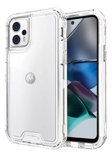 Funda Protector Uso Rudo Clear 360 Para Moto G23 + 2 Micas