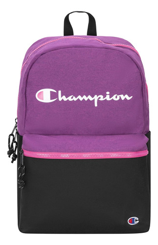 Mochila Champion Acolchada Color Violeta