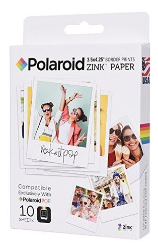 Papel Fotográfico Premium Para Polaroid Pop Y Polaroid 3x4.