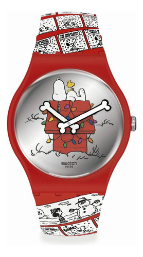 Reloj Swatch X Peanuts Chomp! So29z109 Agente Oficial