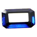 Zafiro 7.00 Ct Azul Natural Corte Esmeralda De Sri Lanka    