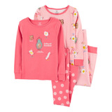 Carters Set 4 Piezas Pijama Algodón Desayuno 3n991110